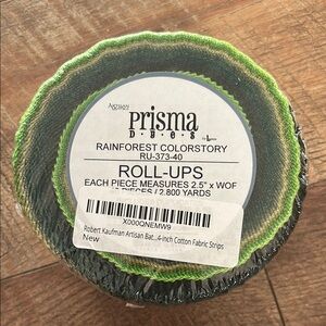 Prisma Green Roll-Ups Fabric Strips